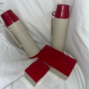 PM010626 Vintage 1960's Thermos and Food Storage Containers